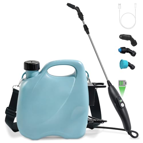 Battery Powered Sprayer 2 Gallon, Electric Pump Garden Sprayer in Lawn - size: 2