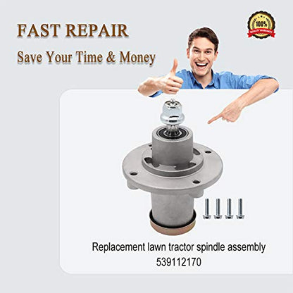 prime&swift 539112170 Lawn Mower Spindle fit for Husqvarna 539112170 Mandrel Deck Assembly Replace EZ5221 EZ5226 EZ5224 EZ5224BF MZ52 MZ5225ZT-966690501 MZ6128ZT-966613101 YT42DXLS-96043020400