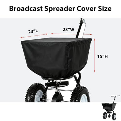 TheElves Wagon Rain Cover Waterproof for EliteEdge Broadcast Spreader 100LB - size: 23x23x15 inch