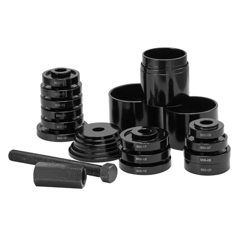 VEVOR Wheel Bearing Press Kit, 23 pcs FWD Bearing Puller Tools, for Front Wheel Drive Bearing Removal and Installation, Wheel Bearing Tool with Sliding Screws, Bushings, Sleeve Plates, Storage Case