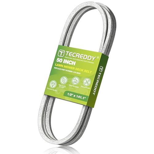 119-8820 Deck Belt for Toro 50 Inch TimeCutter SS5000 MX5000 5000 MX5060 75750 75755 Exmark Quest Zero Turn Lawn Mower 119-8820-SL SS5060 74630 74632 75751 - Aramid Cord, 1/2" x 141.1" - size: 141.1"L x 0.5"W
