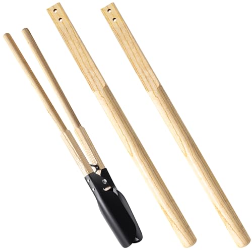 Zonon 2 Pcs 48 Inch Square Eye Post Hole Digger Handle Wood Post Hole Digger Shovel Replacement Handle