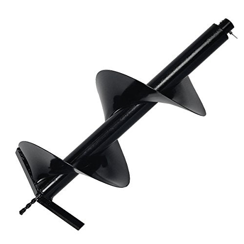 XtremepowerUS V-Type 63CC Gas Posthole Digger One Man Auger Post Hole Digging Fence Post Dirt Tree with 12" inch Bit Set