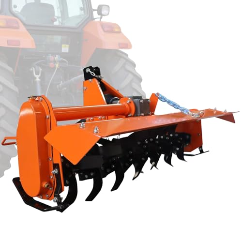 3 Point Rotary Tiller Attachment Fits Cat 1 Tractors - size: 53 Inch