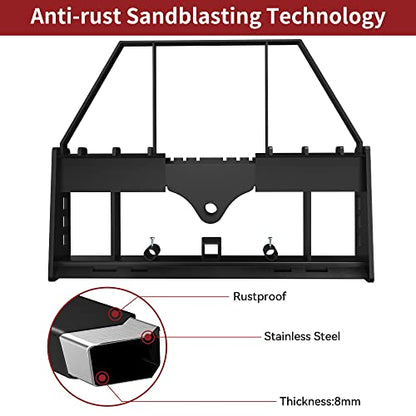 YITAMOTOR 2500lbs 45" Skid Steer Pallet Fork Frame Attachment