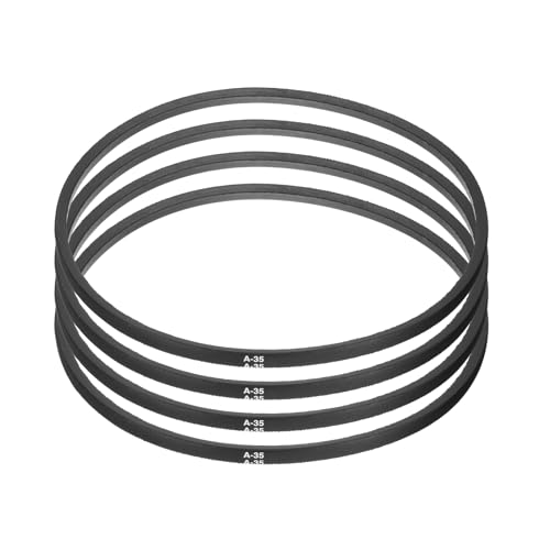 uxcell 4pcs A35 or 4L370 Classic Wrapped Rubber V-Belt, 35"(889mm) Inside Circumference, A Profile V Belt - size: A35