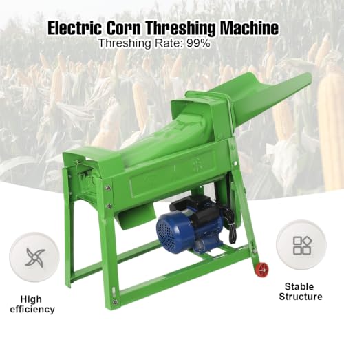 LALABU Electric Corn Sheller Machine 480W Heavy Duty Corn Stripping Machine