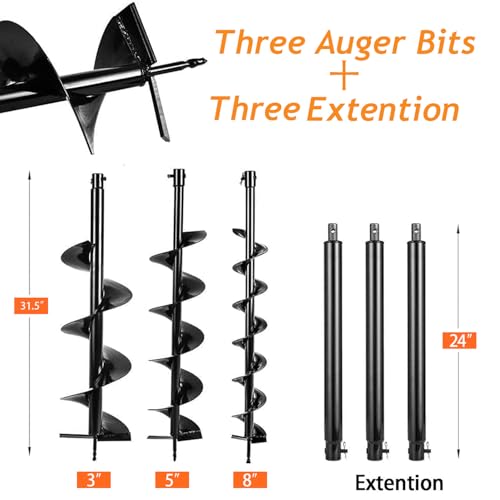 62CC Auger Post Hole Digger Gas Powered for Farm/Garden Plant