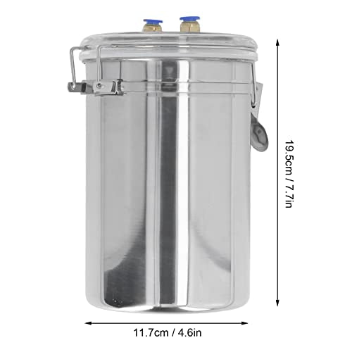 2L Goat Milking Machine Electric, Manual Goat Milker with Stainless Steel Bottle Goat Milker Machine Electric Pump for Milk Plant, Dairy Farm,Sheep Farm Portable Livestock Milking Supplies