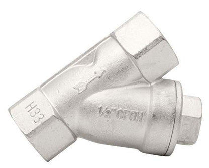 Stainless Steel Y-Strainer 1/2" SS 316 FxF NPT 100 Micron Filter - size: 1/2" 100micron