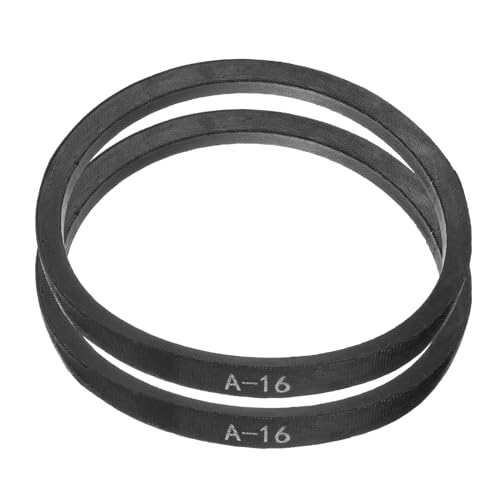 uxcell 4pcs A16 or 4L180 Classic Wrapped Rubber V-Belt, 16"(407mm) Inside Circumference, A Profile V Belt - size: A16