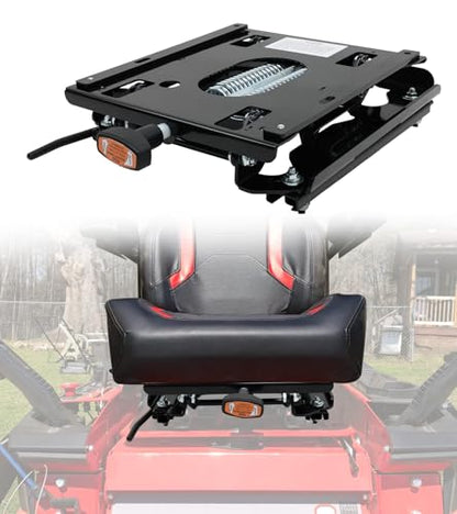 ELITEWILL Seat Suspension Kit for Zero Turn Lawn Mower Compatible with John Deere, Hustler, Exmark, Kubota Lawnmowers, Adjustable Tractor Seat Suspension ‎Kit for Forklift, Bulldozers Seat