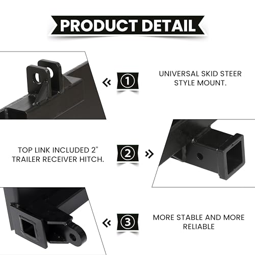 ECOTRIC Universal 3 Point Attachment Adapter Adjustable Width Lift Arms - style: Universal