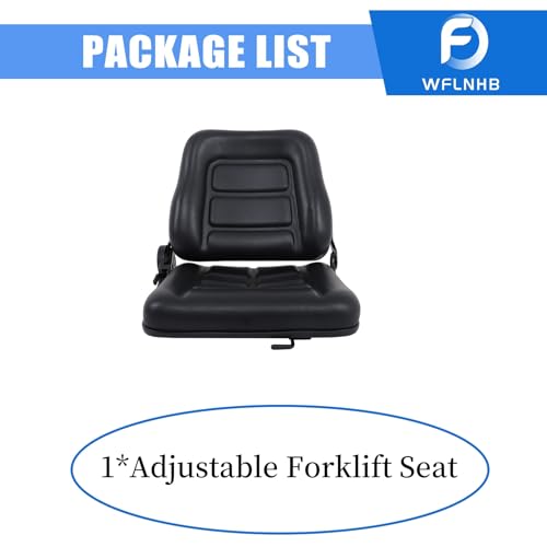 WFLNHB Universal Adjustable Folding Forklift Truck Seat Excavators Tractors