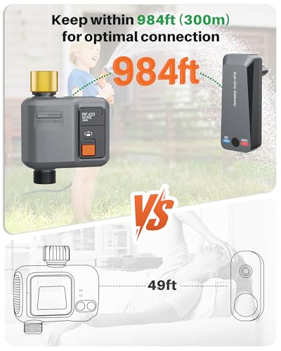 WiFi Water Timer for Garden Hose(2 Valves+1 WiFi Hub)，WiFi Hose Timer - size: 2pcs,1 Gateway