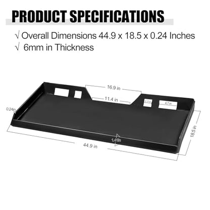 Heavy Duty Quick Attach Mount Plate, Universal Skid Steer Mount Plate Tractor Attachment Quick Attach Hook Up with Buckets, Plows, Forks and Tractors,Plate-A