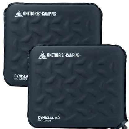 ONETIGRIS Inflatable Seat Cushion, Lightweight Waterproof Seat Pad - color: 2 Pack Black