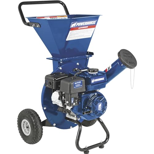 Powerhorse 3-in-1 Wood Chipper/Shredder, 3in. Chipping Capacity