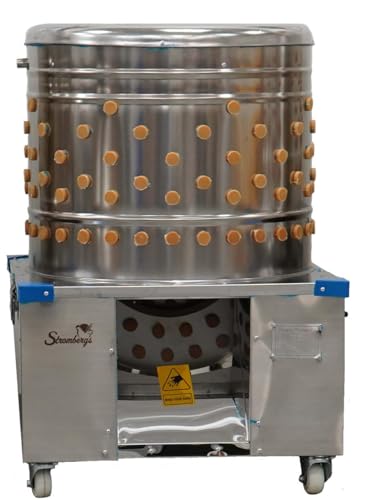 Stromberg's Stainless Steel Poultry Feather Plucker Machine, 5-6 Chickens