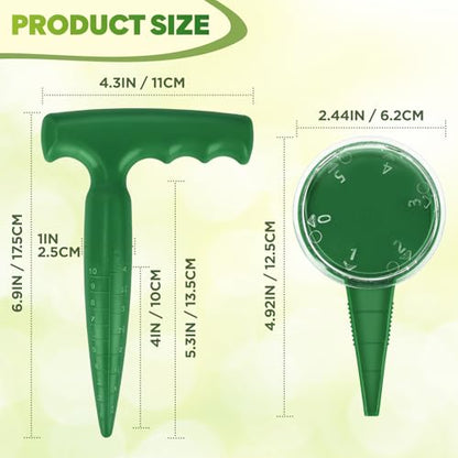 Seed Planter Tool, Seed Dibber, Seed Dispenser, Green, 2 Pcs - color: Green, 2 Pcs