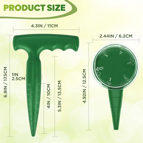 Seed Planter Tool, Seed Dibber, Seed Dispenser, Green, 2 Pcs - color: Green, 2 Pcs