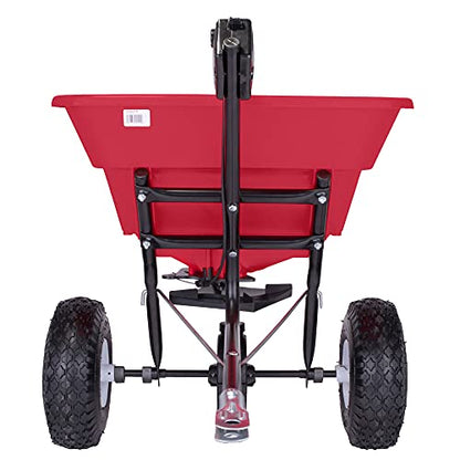 EarthWay Products 2050TP 80lb Towable Broadcast Spreader - Pull Behind Spreader, ATV Spreader for Lawn Mower - Adjustable Fertilizer and Seed Spreader with Easy Flow, Durable Frame