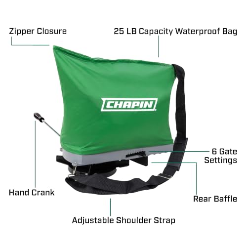 CHAPIN 84700A TurfPro 25 lb Handheld Bag Spreader, Grass Seed & Fertilizer - style: Bag Spreader