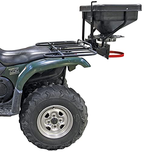 FIMCO 5301845 ATV Dry Material Spreader for Distribution & Broadcast, 12V, Polymer Hopper, 145 lbs