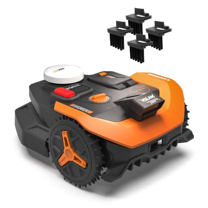 WORX Robot Lawn Mower for 1/4 Acre, Wire-Free with Brushes - size: Up to 1/4 Acre, style: Two-Wheel Drive