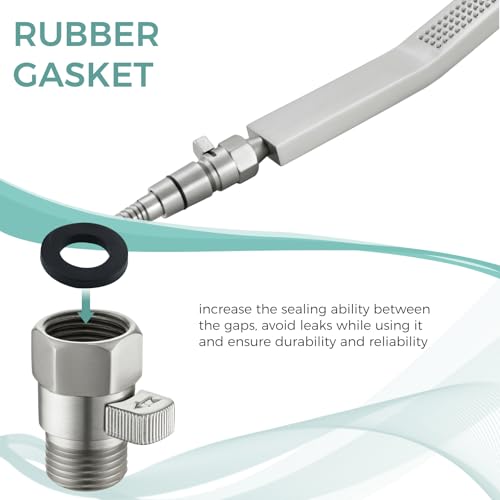 Aomasi Shower Head Flow Restrictor for Home Bathroom, Brushed Nickel - color: Brushed Nickel