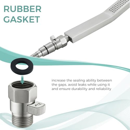 Aomasi Shower Head Flow Restrictor for Home Bathroom, Brushed Nickel - color: Brushed Nickel