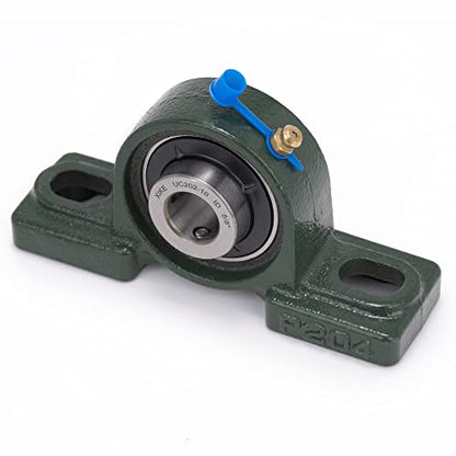 XIKE 2 Pcs UCP202-10 Bore 5/8" Pillow Block Mounted Ball Bearings. - size: UCP202-10 Bore 5/8"