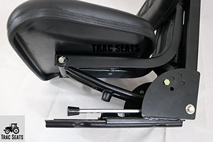 BLACK TRIBACK STYLE SEAT SUSPENSION SEAT FITS MASSEY FERGUSON 255 265 270 274 275 285 TRACTOR TRAC SEATS BRAND