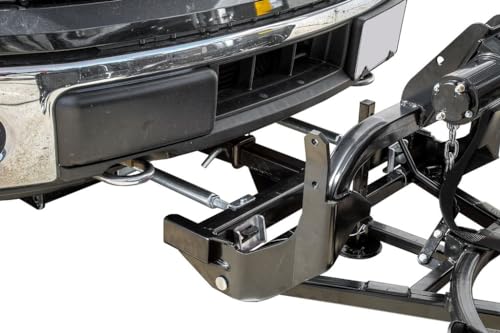 DK2 Universal 84-Inch x 22-Inch Hitch-Mounted Winch-Driven Snowplow Kit