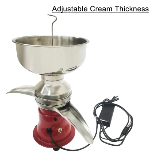 110V Stainless Steel Electric Milk Cream Separator 50L/H Output