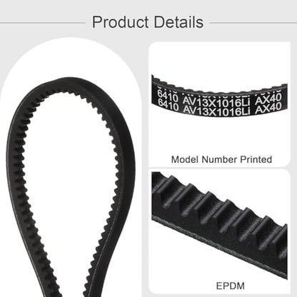 uxcell AX40 EPDM V-Belt,Industrial Rubber V Belt 1/2" Wd x 40" Inside Circ - size: AX40