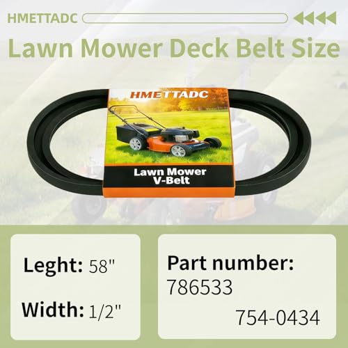 786533 Lawn Mower Tractor Drive Belt (1/2" x 58") for Cub Cadet/MTD - size: 786533(1/2"x 58")