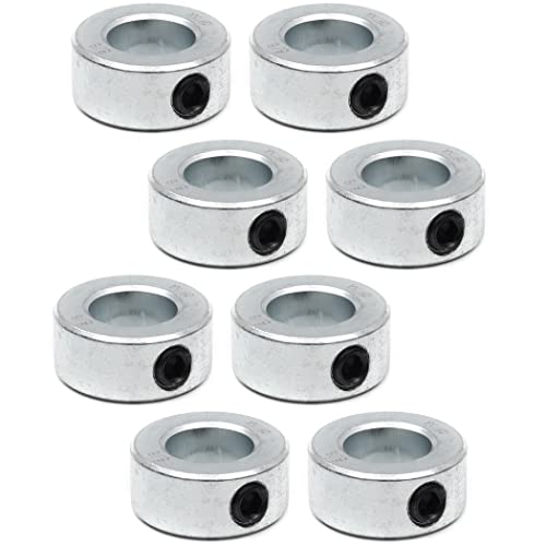 TonGass 8 Pack 5/8 Inch Bore Shaft Collars with Set Screws - size: 5/8"