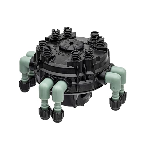 Orbit 2- Pack Adjustable Flow 8-Port Drip Irrigation Manifold for 1/4" Tube - 61008P