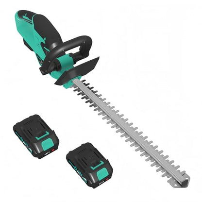 Garvee 22.4" Brushless Cordless Hedge Trimmer, 3000 SPM Dual Action Blade
