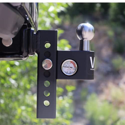 Weigh Safe Aero Hitch - Adjustable Trailer Hitch Ball Mount - 10" Drop Hitch for 2" Receiver - Premium Heavy Duty Steel Trailer Tow Hitch w/Built in Weight Scale for Anti Sway, 12,500 lbs GTW - size: 10" Drop for 2" Receiver