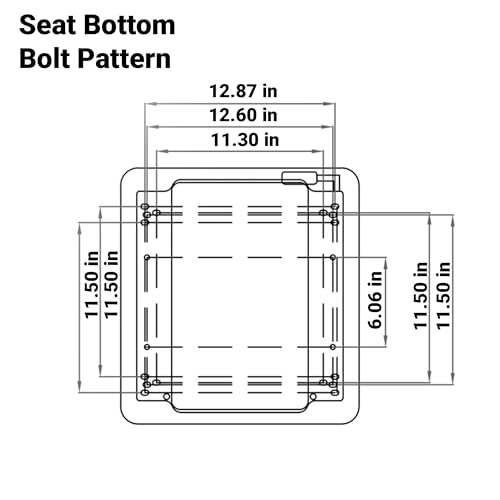 E-AS69YL Universal Yellow Suspension Seat for John Deere Equipment (Tractor, Mower & More)