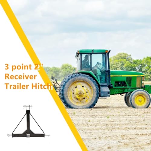 3 Point 2 Receiver Trailer Hitch Category 1 Tractor Tow Hitch Drawbar