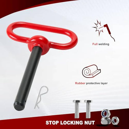 Zero Turn Trailer Hitch and 1/2" Hitch Pin,Zero Turn Accessories,5mm Thick - size: Tow Hitch