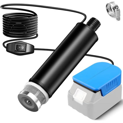 Water Transfer Pump Compatible with Makita 18V Battery, 635GPH 12V Submersible Water Pump with Sediment Filters, for Pool Draining, Garden, Pond, Deep Well (Tool Only) - style: for Makita 18V Battery