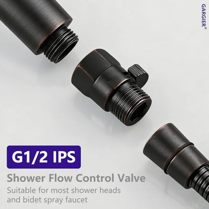 G1/2 IPS Shower Head Shut Off Valve - color: Oil Rubbed Bronze