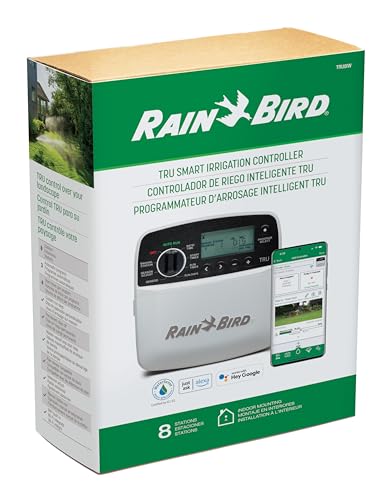 Rain Bird TRU8IW Irrigation Controller, Smart WiFi, Indoor, 8-Station - style: Indoor WiFi Bundle