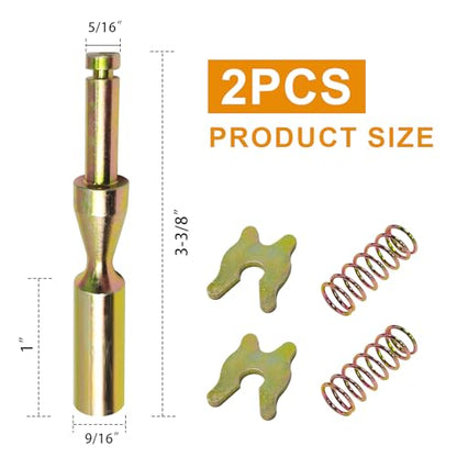 2PCS Quick Release PTO Pin Yoke,Heavy-Duty Tractor PTO Coupler Farm Tool