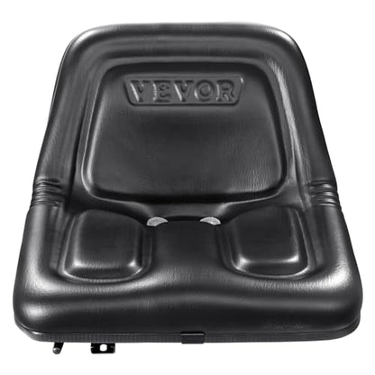 VEVOR Universal Tractor Seat, Lawn Mower Seat with Micro Switch, Black - style: One piece style