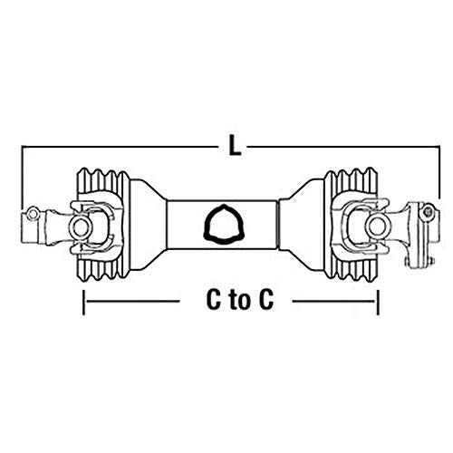 CS53516 Driveline Fits John Deere, Bush Hog, Land Pride, Kubota, Woods